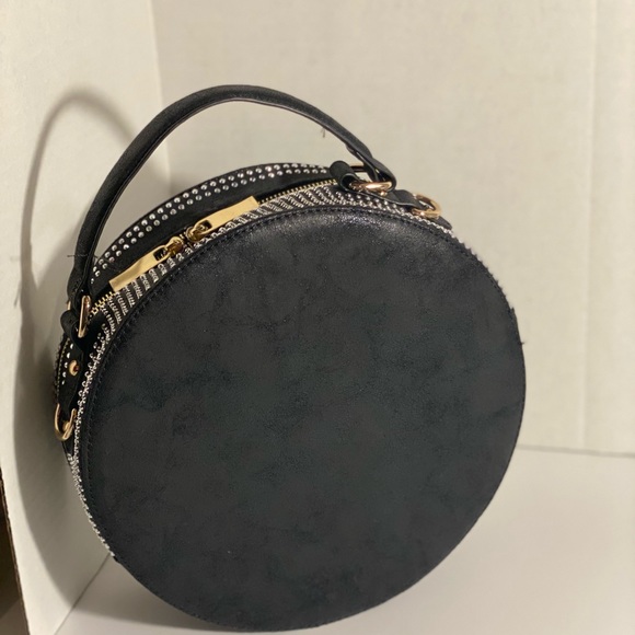 Black Purse with Rhinestones - Picture 2 of 3